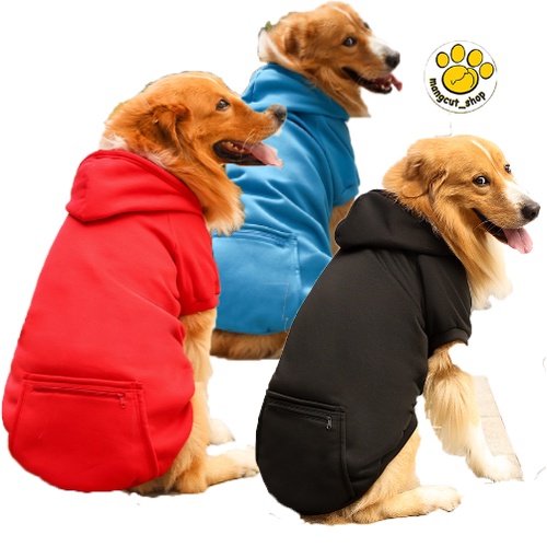 Áo nỉ hoodie cho chó lớn nhiều màu sắc - Áo nỉ có mũ cho cho thú cưng đến 40kg