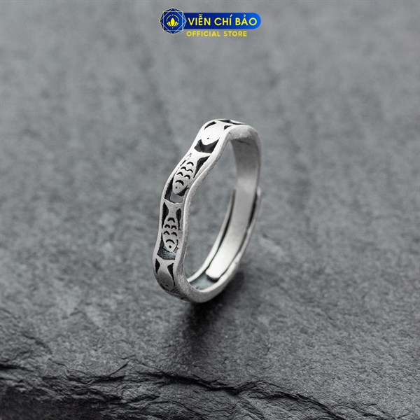 Nhẫn bạc nữ Tiểu Ngư chất liệu bạc Thái S925 Viễn Chí Bảo N000509