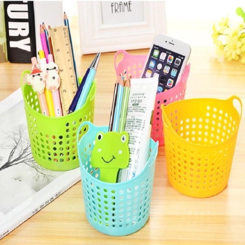 Giỏ nhựa mini đựng đồ dùng cá nhân tiện lợi 10*10*10,5 cm
