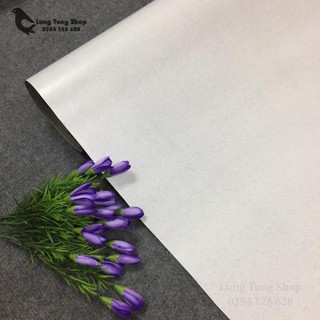 [ Mẫu mới - Loại nhám ] Thảm nhựa simili trải sàn màu trắng nhám