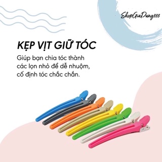 Kẹp vịt giữ tóc nhuộm, tắm, hấp tóc, kẹp giữ tóc con