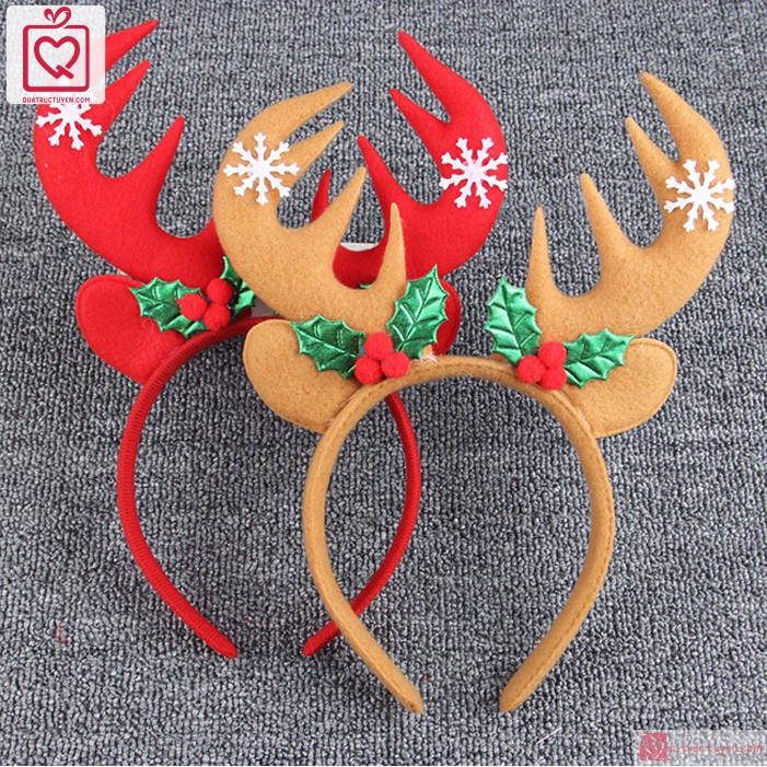 Mũ ông già Noel bờm Giáng Sinh cho bé, bạn gái cài tóc - Nón Noel chất liệu đẹp mới