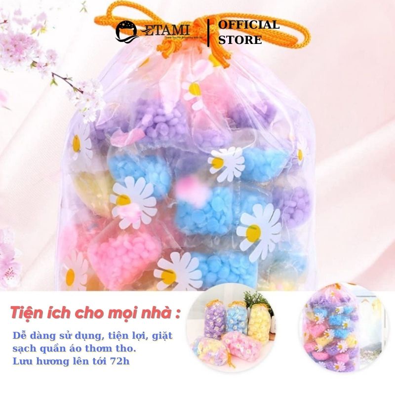 Hạt giặt xả hương Lavender ETAMI giặt chăn ga gối (1 gói 5gr )