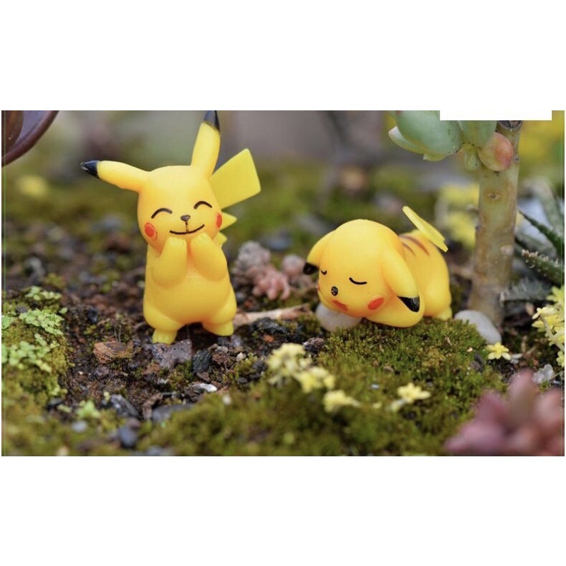 Tiểu Cảnh Pikachu Vàng Ngộ Nghĩnh | Phụ Kiện Trang Trí Tiểu Cảnh Terarium, Sen Đá