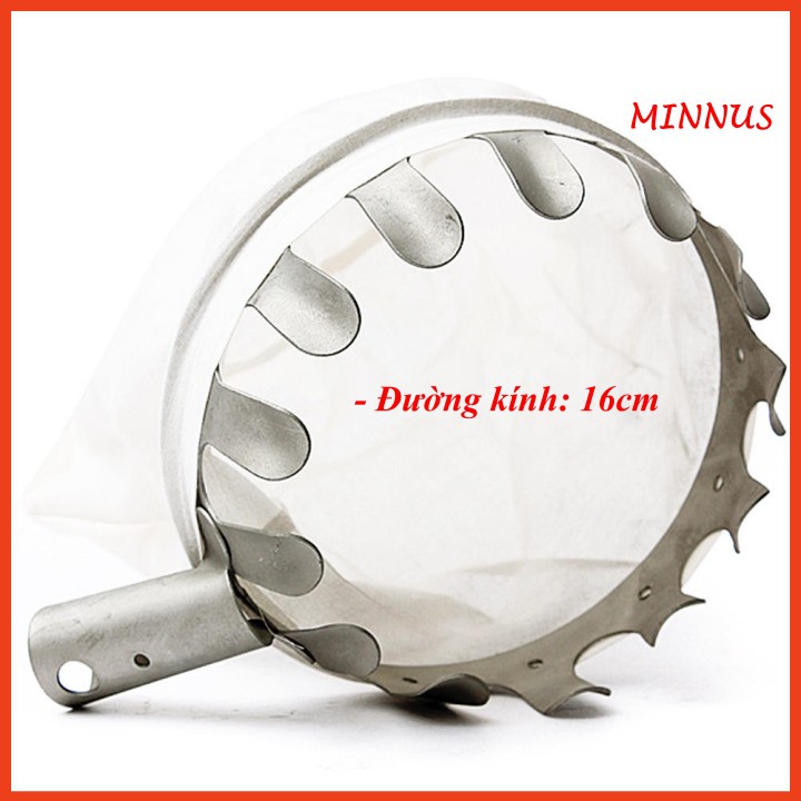 Vợt Hái Trái Cây Trên Cao Đa Năng Kèm Túi Vải, Dụng Cụ Hái Hoa Quả Kim Loại Siêu Bền Đẹp