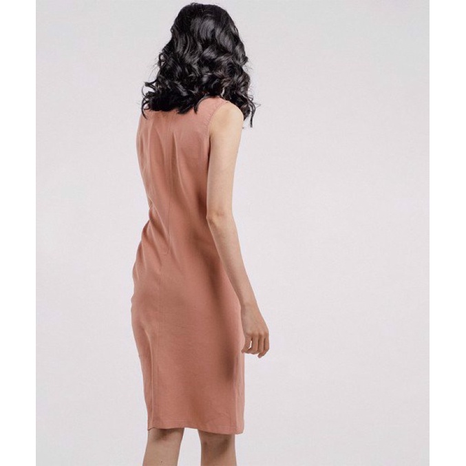 Đầm suông thô rút nhúng HNOSS