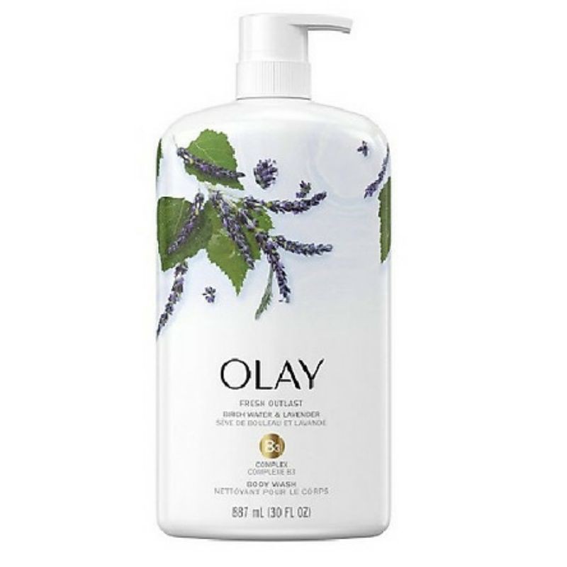 SỮA TẮM OLAY (USA) Hương nước chiết xuất từ lá cây bạch Dương và &amp; hoa Oải hương. Shop đảm bảo hàng chất lượng .
