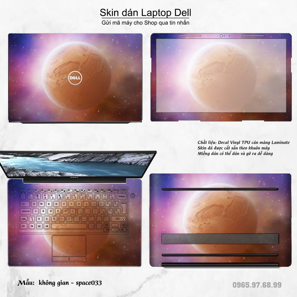 Skin dán Laptop Dell in hình không gian nhiều mẫu 6 (inbox mã máy cho Shop)