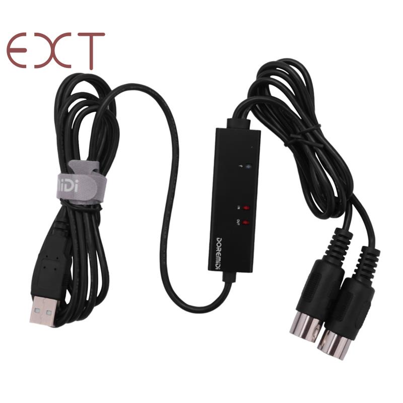 Dây Cáp Chuyển Đổi USB MIDI Sang USB MIDI DOREMiDi MTU-10 Với Chip Đèn Chỉ Báo FTP