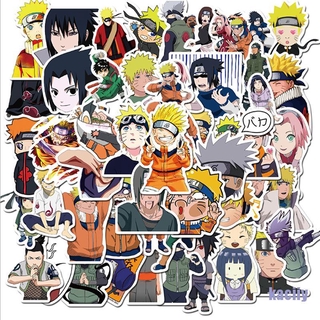 Set 50 Hình Dán Trang Trí Thiết Kế Hoạt Hình Naruto Chống Thấm Nước