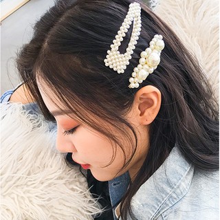 (Set 5 chiếc) Kẹp tóc ngọc nhân tạo hot hit