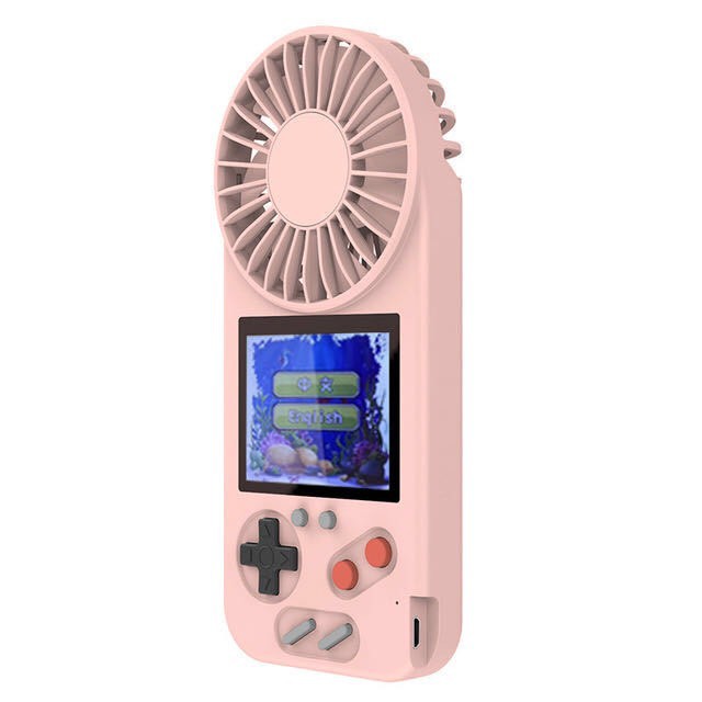 Quạt tích điện kiêm máy chơi game mini 500 trò chơi lạ mắt