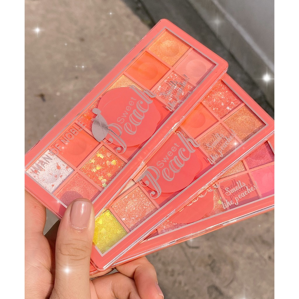 Bộ Phấn Mắt 12 Ô IMAN OF NOBLE SWEET PEACH 🍑 6660 Chính Hãng Nội Địa