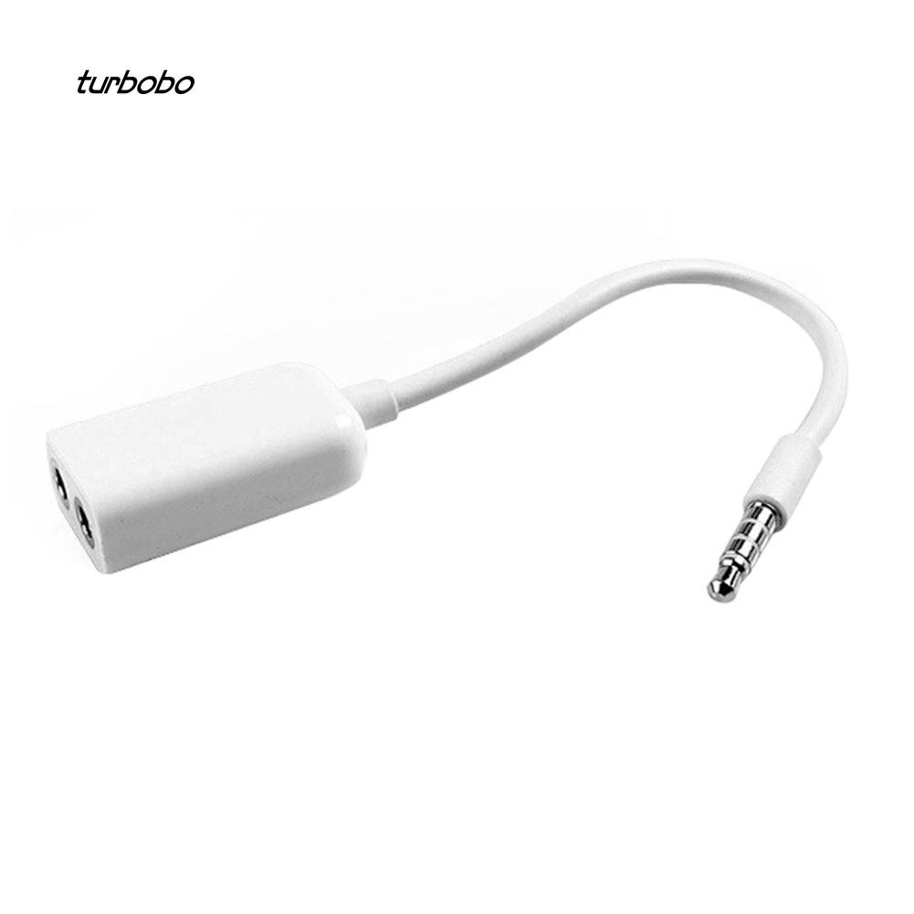 Dây Cáp Chia Âm Thanh Từ Giắc Cắm 3.5mm Sang Cổng Cắm Kép Cho Điện Thoại Tiện Dụng Cao Cấp