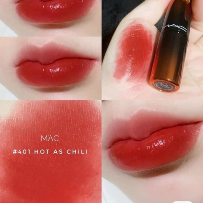 Son Mac Hot As Chili 401 - MAC LOVE ME LIPSTICK MÀU ĐỎ GẠCH