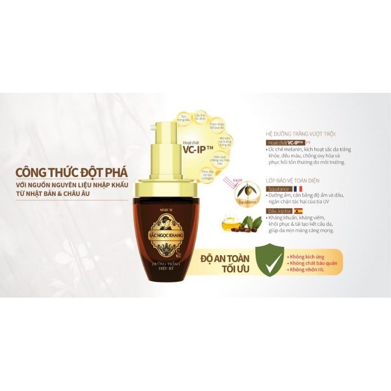 ✅ Serum Sắc Ngọc Khang_ Tinh chất dưỡng trắng diệu kỳ chai 20ml