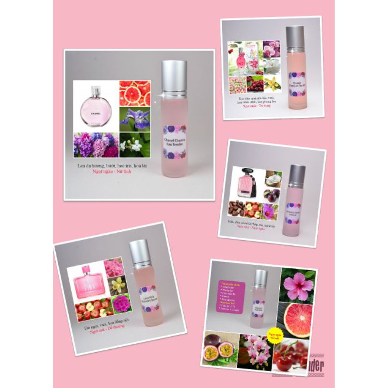 5 chai tinh dầu nước hoa Pháp