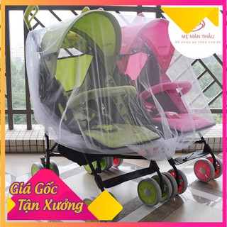 Màn che chống muỗi, côn trùng xe đẩy đôi cho bé .
