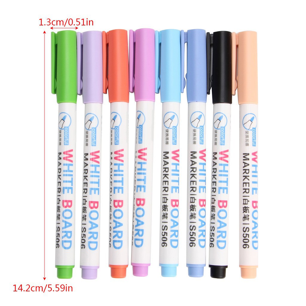 toto ღ 8 Colors Wipeable Liquid Chalk Glass Marker Pen Shop Car