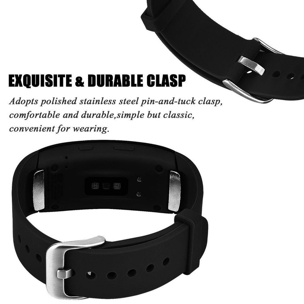 Dây đeo silicon cho đồng hồ thông minh Samsung Gear Fit 2 Pro SM-R365/Fit 2 SM-R360