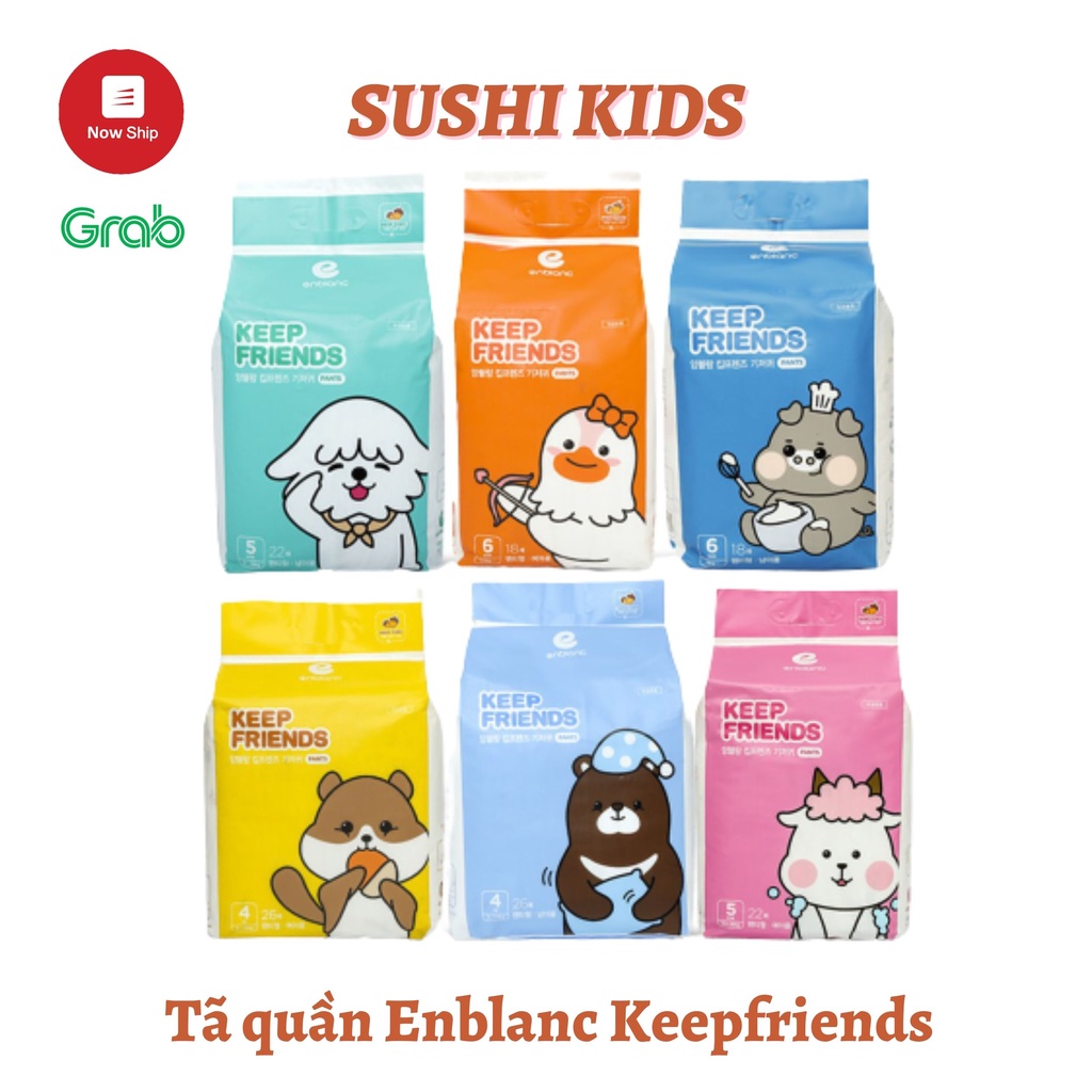 Tã quần Enblanc KEEP FRIEND nội địa Hàn quốc Quần L26, XL22, XXL18 miếng