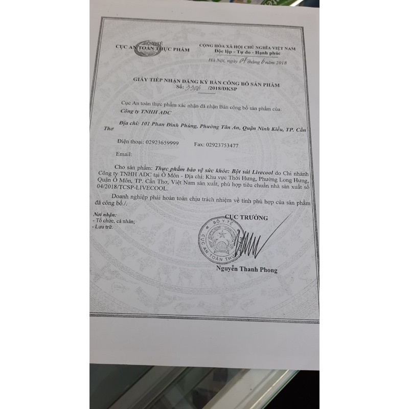 Bột sủi thanh nhiệt Livecool / Live Cool Nam Dược