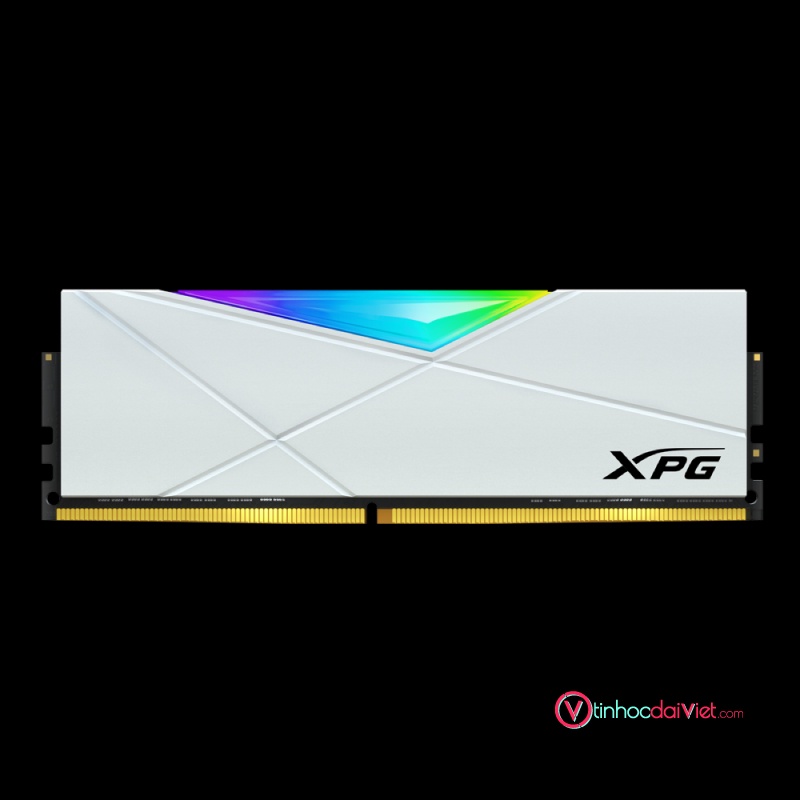 Bộ nhớ RAM D4 ADATA XPG Spectrix D50 8GB Bus 3200 DDR4 WHITE  led RGB - Hàng new chính hãng Hải Anh, BH 60 tháng
