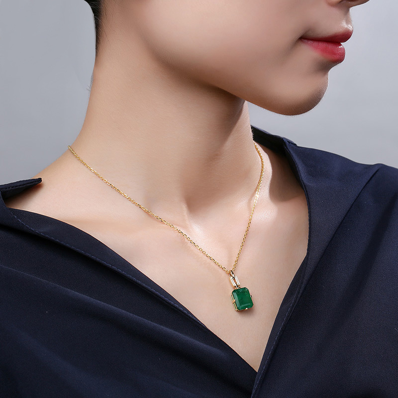 Mới vòng cổ Mạ Vàng 18k Đính Kim Cương Giả Sang Trọng Cho Nữ