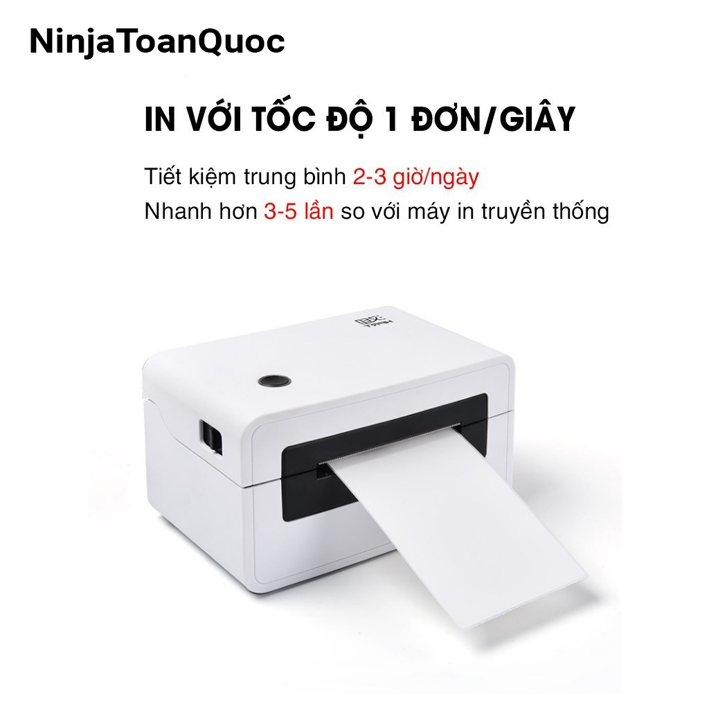 Máy in nhiệt mini in đơn hàng, HPRT N31 mini dùng giấy in nhiệt tự dính,gói hàng siêu nhanh