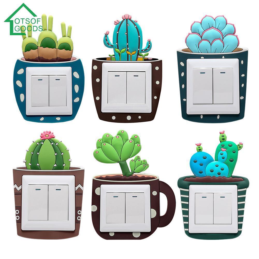 Miếng dán 3D Trang trí Ổ Điện, Công Tắc Phát Sáng Ban Đêm - Nhà Mỵ Shop