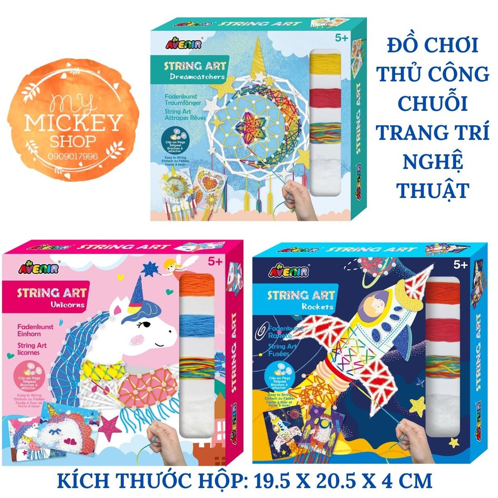 ĐỒ CHƠI TRANG TRÍ NGHỆ THUẬT THỦ CÔNG HANDMADE TỰ LÀM CHO BÉ 5 6 7 TUỔI CHÍNH HÃNG AVENIR MY MICKEY SHOP