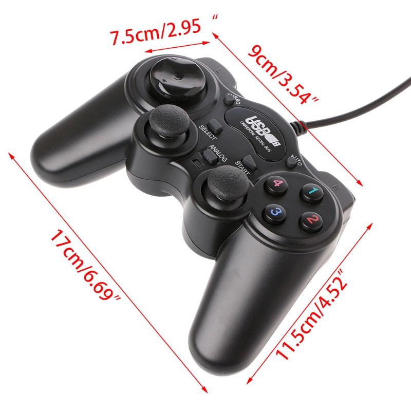 Tay cầm chơi game có dây USB 2.0 cho PC / Laptop