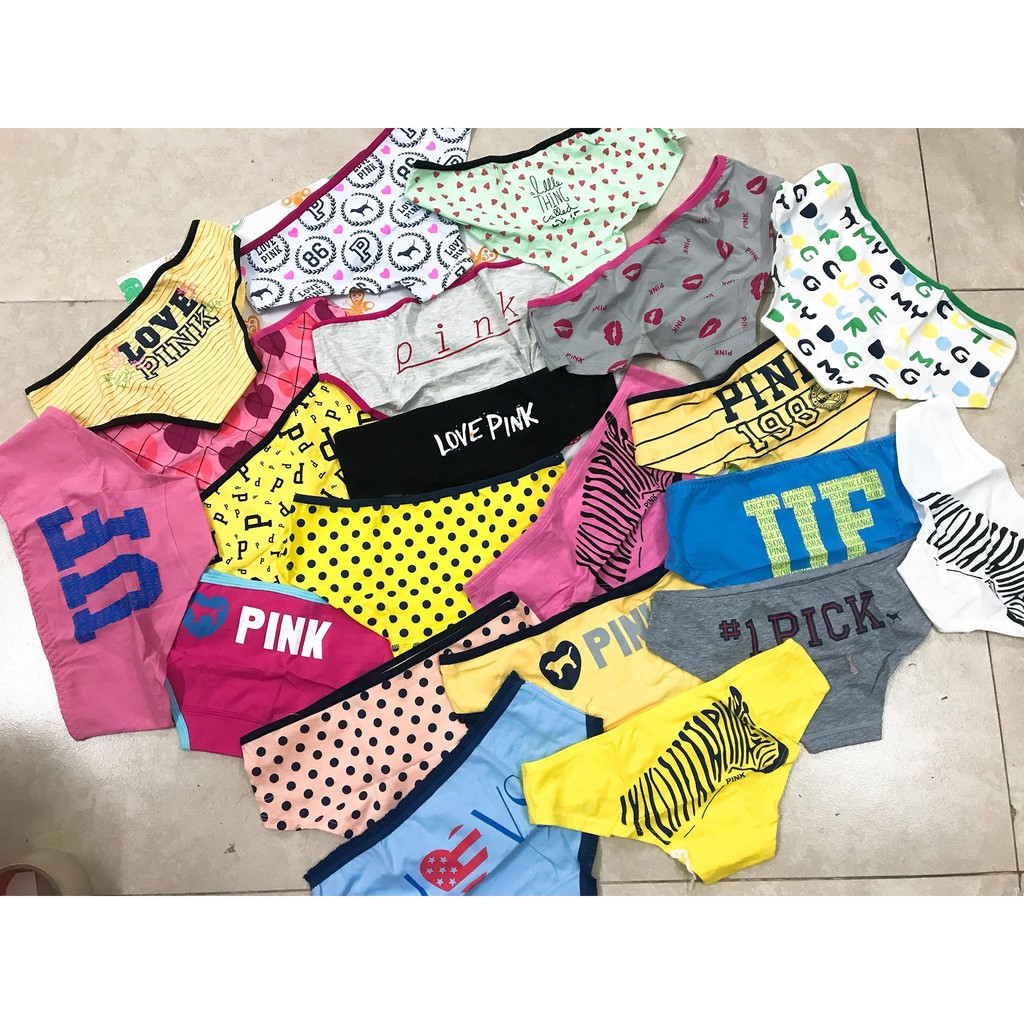 Combo 5 quần lót nữ LOVE PINK [ giao ngẫu nhiên ]
