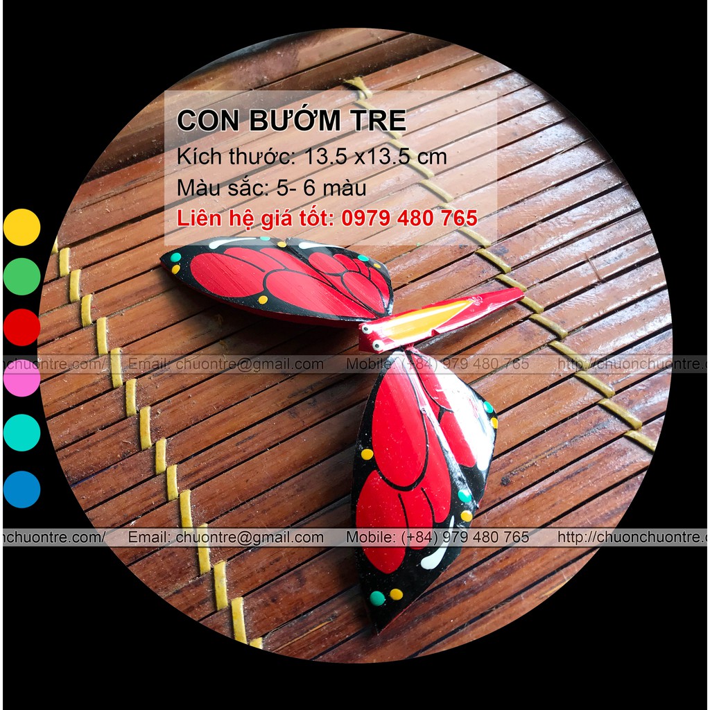 3 Con Bướm Tre cân bằng - bamboo butterfly