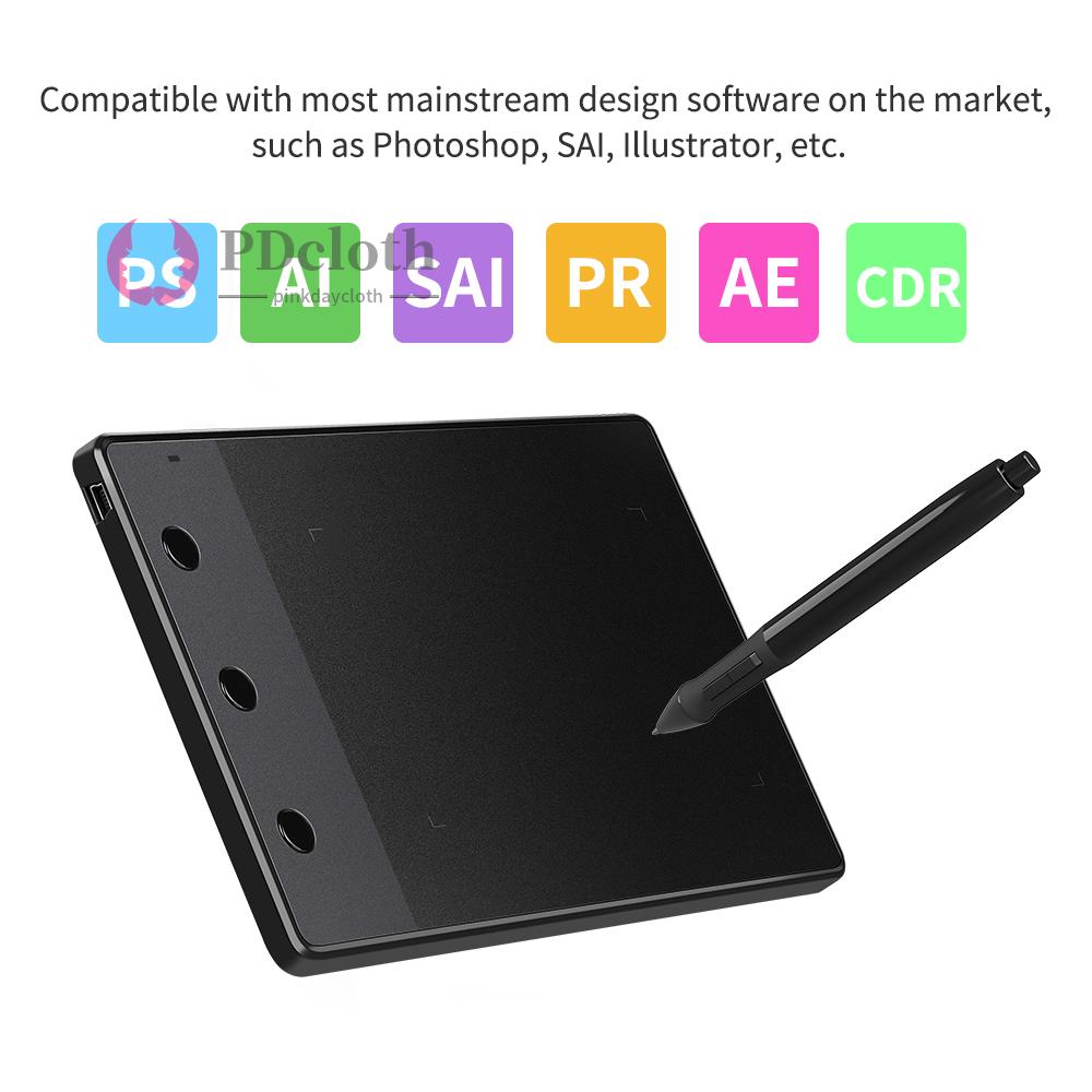 Bảng Mạch Huion H420 4x2.23 Inch Kèm 3 Chìa Khóa 2048 Cho Máy Tính Bảng Cảm Ứng Kèm Phụ Kiện