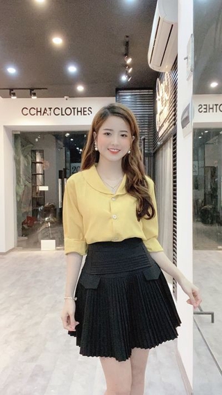 Áo SM cổ sen 4C