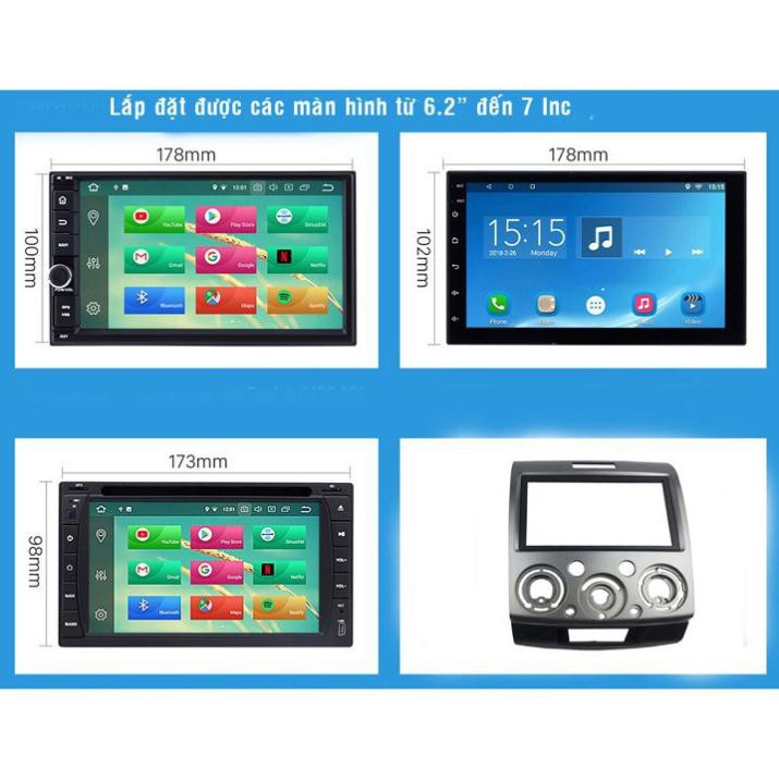 MẶT DƯỠNG LẮP MÀN HÌNH ANDROID FORD EVEREST 2007-2015 9icnh +JAK CẮM ZIN
