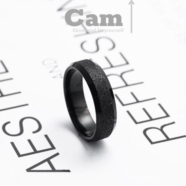 Nhẫn Nam Màu Bạc Đen Xích Ren Ring Đẹp Cao Cấp - Nhẫn Chất liệu Titan Không Gỉ - Ren Ring - CamCamVintage