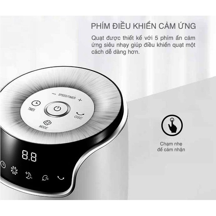 Quạt tháp có điều khiển Tiross TS9181  45W - Hàng chính hãng
