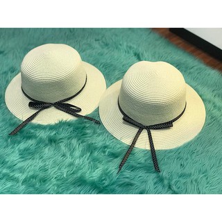 Mũ đi biển vành nhỏ thắt nơ