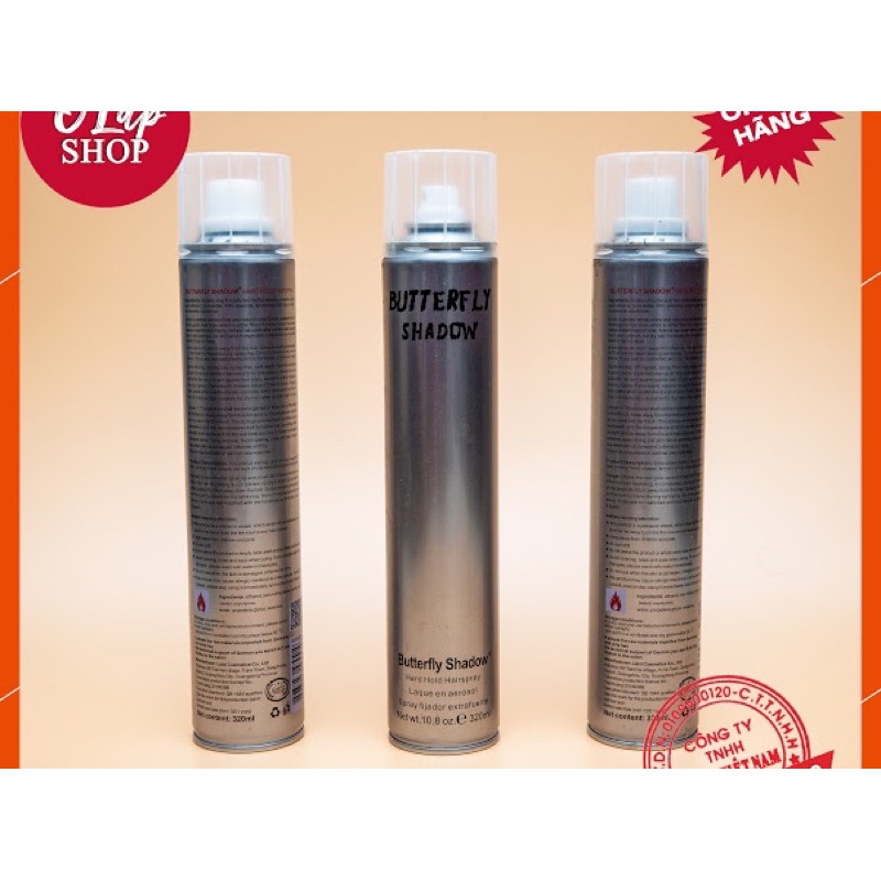 [ Sale giá sốc ] - gôm xịt tạo kiểu giữ nếp buterfly  320ml ( hàng chính hãng )