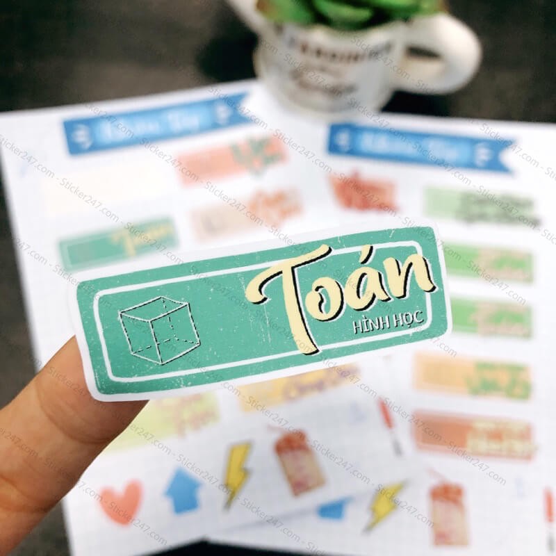 Sticker Nhãn Vở Môn Học 🌈𝑭𝒓𝒆𝒆𝒔𝒉𝒊𝒑 chống nước 🍃 Phân trang môn học 🍃 Sticker Nhãn Vở Ham Học