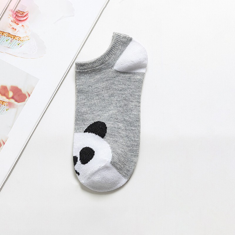 FAVN bless Women Comfortable Stripe Cotton Sock Slippers Short Ankle Socks glory