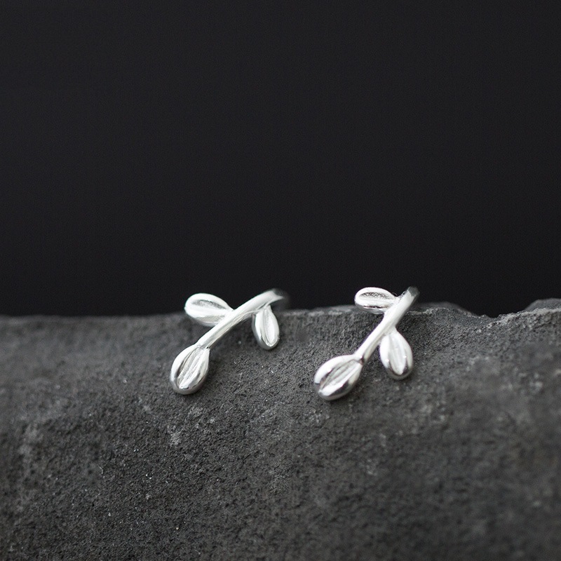 Bông Tai Bạc Với Thiết Kế Đơn Giản Dành Cho Nữ