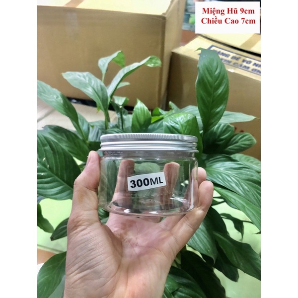 Combo 10 Hũ Nhựa PET 300 ML Nắp Nhôm Xuất Xưởng Giá (Sỉ) - Phù hợp cho nhiều dòng thực phẩm như bánh mứt, hạt khô, trái