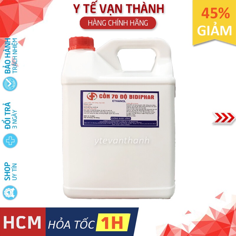 ✅ [HÀNG CÔNG TY] Cồn Sát Trùng Y Tế (Can Lớn)- BIDOPHAR / BIDIPHAR, 70 Độ / 90 Độ -VT0781