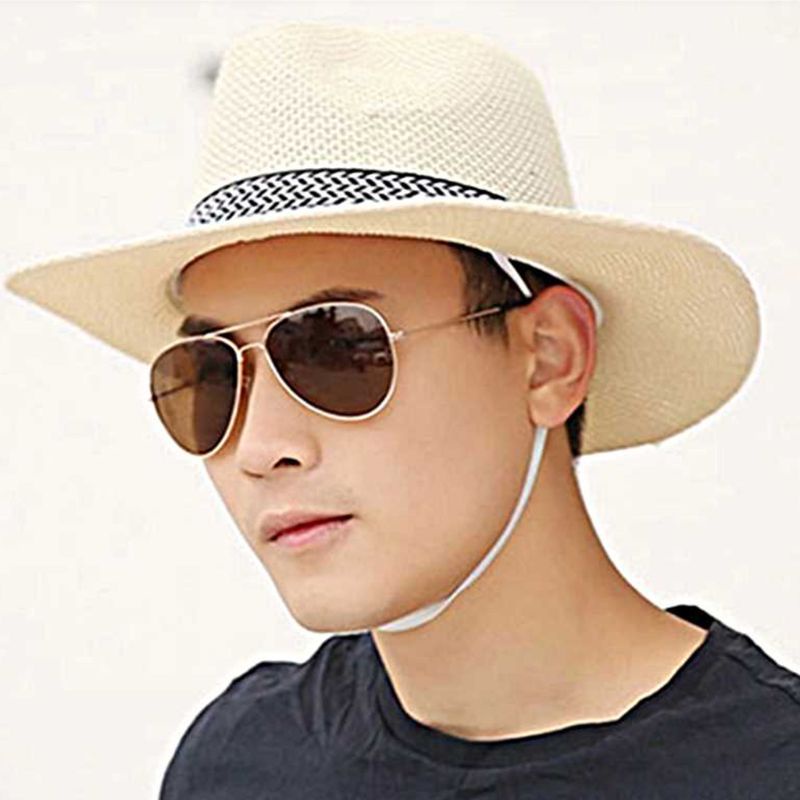Mũ Cói Rộng Vành Phong Cách Dân Tộc Vintage Dành Cho Nam Nữ
