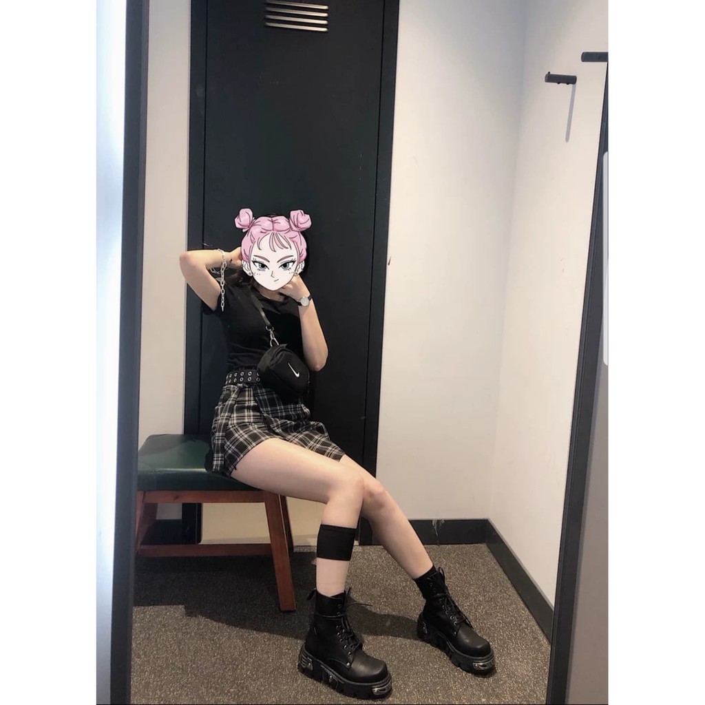 (Sẵn 40) Giày Boots đế ghim unisex cực chất | BigBuy360 - bigbuy360.vn