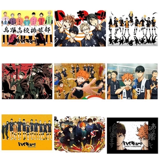 Áp phích trang trí tường họa tiết anime Haikyuu High School Volleyball