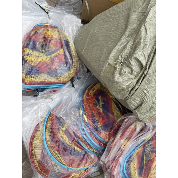 Mặt vợt săn hàng màu cầu vồng size 35cm, 40cm, 45cm, 50cm - Mika fishing